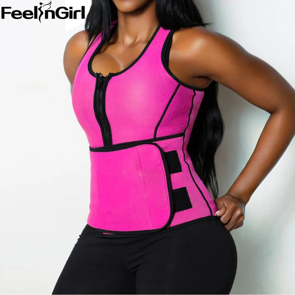 FeelinGirl High Quality Neoprene Sauna Waist Trainer Vest -E Workout Shapewear Slimming Adjustable Sweat Belt Body Shaper Body : image FeelinGirl High Quality Neoprene Sauna Waist Trainer Vest -E Workout Shapewear Slimming Adjustable Sweat Belt Body Shaper Body
