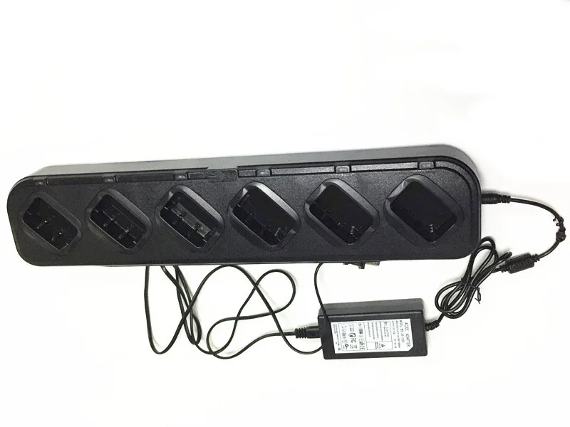 6 и 1 заряженный аккумулятор подключен для baofeng UV5R UV5RE UV5RO два радиопередатчика