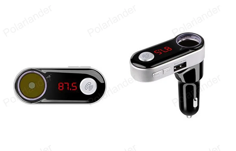 Bluetooth MP3 плеер автомобильный комплект громкой связи AUX без использования рук, FM передатчик с двумя USB портами, MP3 SD ЖК-дисплей автомобиля Зарядное устройство прикуриватель