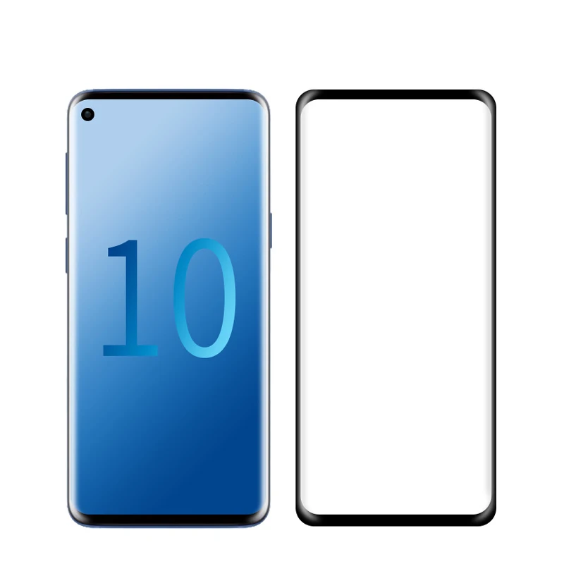 Изогнутое закаленное стекло с полным покрытием для Samsung Galaxy S10E защита экрана