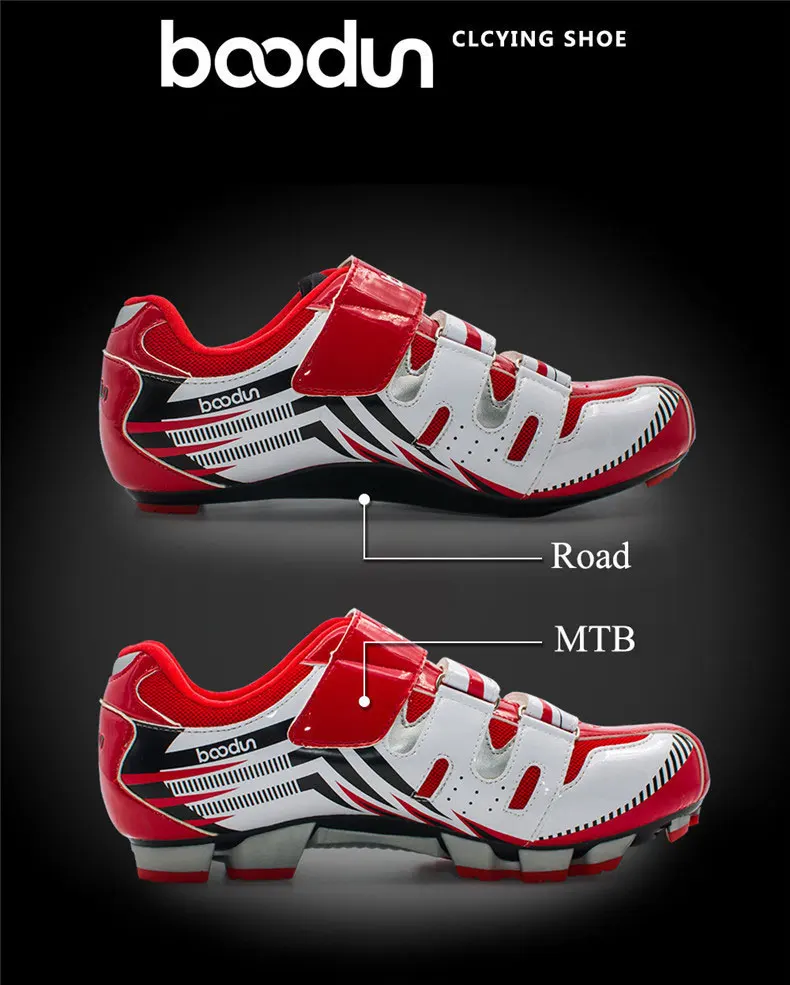 BOODUN Cycling Shoes Breathable Non-Slip Professional Self-Locking Bike Racing Shoes MTB Road Bicycle Shoes Sapatos de ciclismo