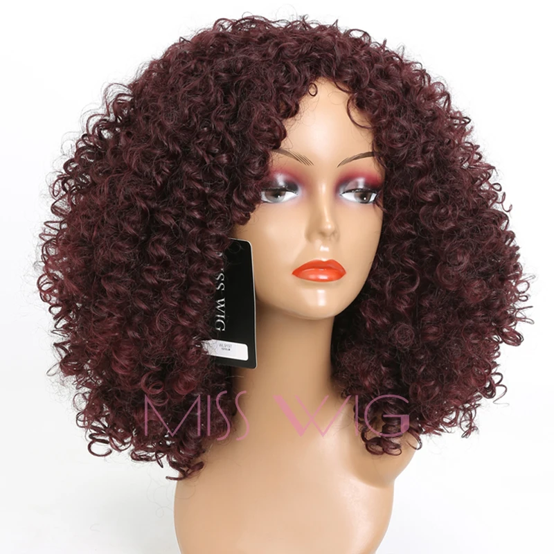 Мисс парик длинный красный черный афро парик кудрявый вьющиеся парики для черных женщин блонд смешанный коричневый 250 г синтетические парики высокотемпературное волокно
