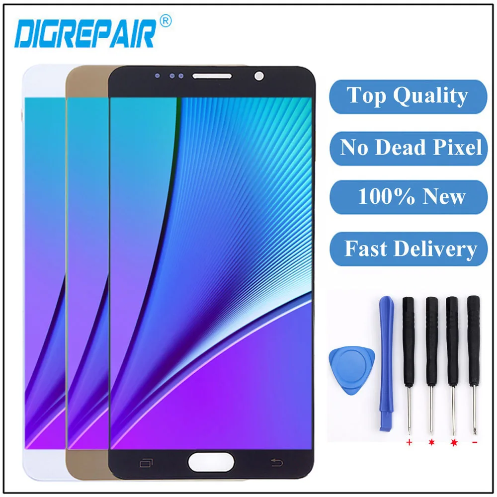 N920f lcd For SAMSUNG Note 5 LCD Display N920F N920A N920T LCD Touch