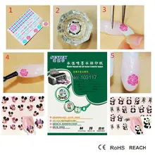 100 шт./лот) переводная бумага, совместимая с любыми струйными принтерами для печати Pepal Стикеры для ногтей