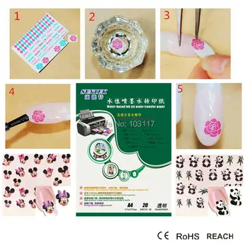 

(100pcs/lot) Decal Paper Compatible With Any Inkjet Printers For Printing Pepal Transfer Sticker Paper