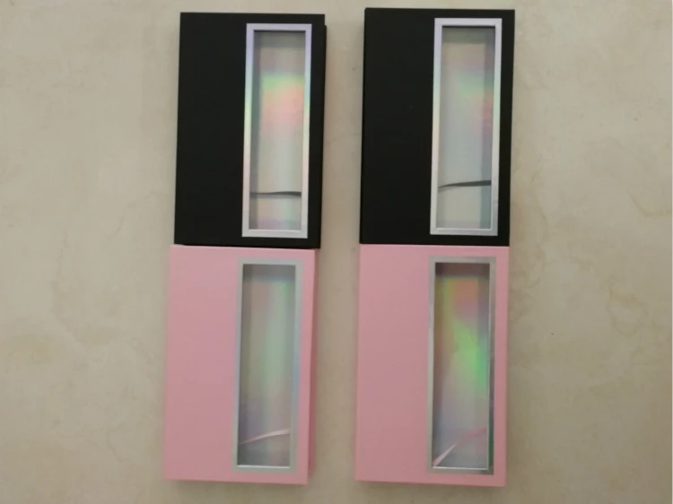 

eyelashes packaging box holographic 5 pairs False eyelashes Packaging Box Cardboard Magnetic box 3D Lashes Packaging 10pcs