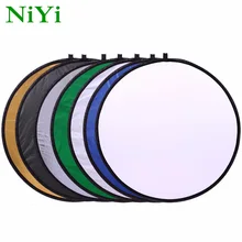 NiYi 4" 110 см 7 в 1 Мода так легко портативный складной свет Круглый отражатель для фотостудии мульти фото диск