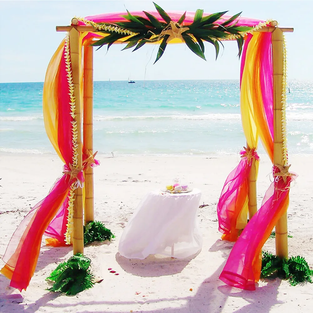 Organza 5mx1 35m Sheer Swag Fabric Wedding Drapes Backdrop Curtain