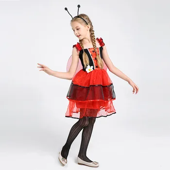 

Girls Ladybug Layer Dress Fancy Halloween Costume