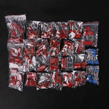 200 шт. 630V 0,001 мкФ~ 2,2 мкФ CBB на металлической пленке конденсаторы кабельные наконечники в наборе для 25 значения и Прямая поставка