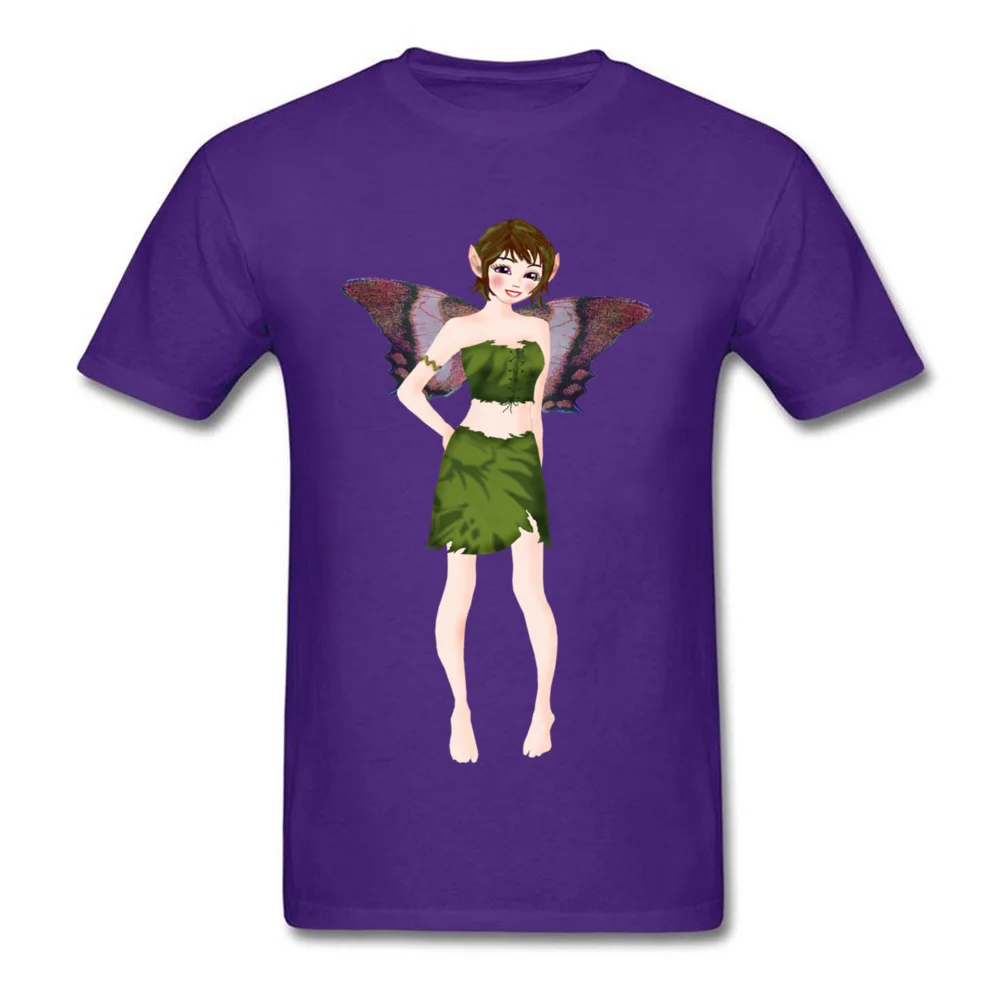 Little But Fierce Urban Fairy Summer 100% Cotton Fabric O Neck Tops T Shirt Short Sleeve Funny Clothing Shirt Funny Top T-shirts Little But Fierce Urban Fairy purple