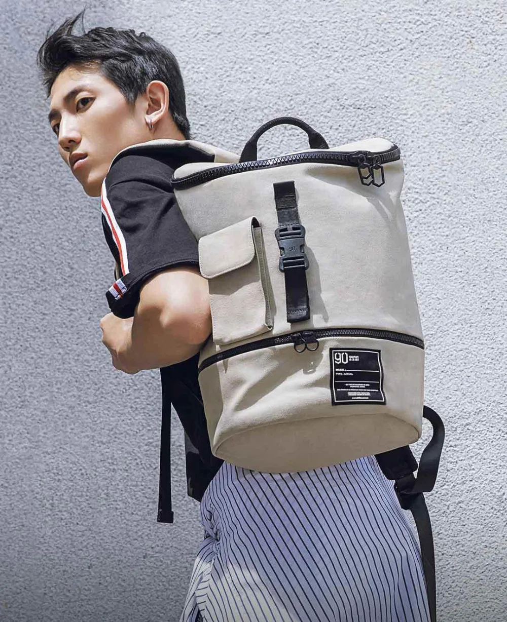 Xiaomi Mijia, Модный повседневный шикарный рюкзак, водонепроницаемый, 90FUN, мужская и женская сумка, для покупок, для ноутбука, Большой Вместительный рюкзак
