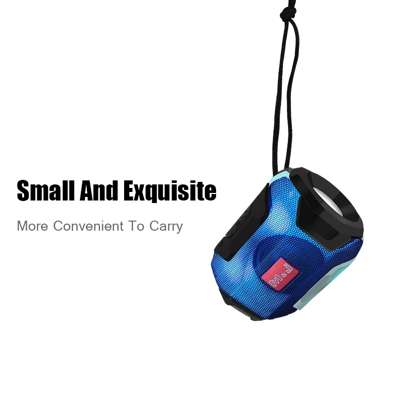 Bluetooth Колонка M & J со светодиодной подсветкой и поддержкой TF AUX USB|Портативные