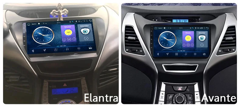 Excellent 9 inch Android 8.1 car dvd gps navigation For Hyundai Elantra 2011-2014 Korea Version multimedia system 4