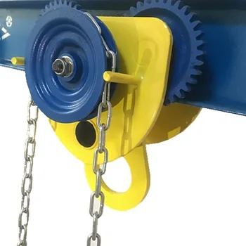 

3--30TX3M geared trolley manual hand,CE certificate I-beam monorail trolley lifting chain hoist chain block crane lifting sling