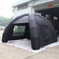 4*4 м черные надувные палатки паук палатка с 2 прозрачных окна игрушка палатка