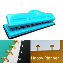 Mushroom hole T umbrella Loose Leaf Puncher Adjustable 9 Hole Punch book loose leaf Punch Perfurador