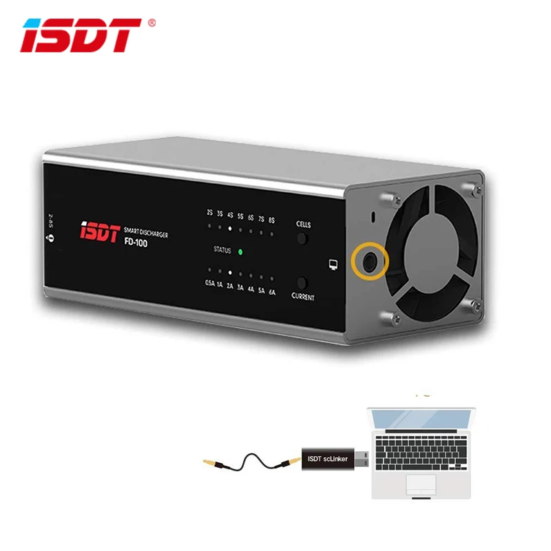 ISDT FD 100 интеллектуальное управление разрядное устройство 80 Вт/8А Discharing Емкость 2 8s