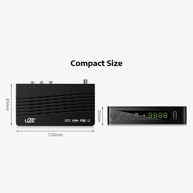 120Mm U2C Dvb T2 115 Tv Stick Hdmi Stb H.264 Hd Tv Box Digital Terrestrial Receiver Support 1080P Full Hd Usb2.0 Eu Plug