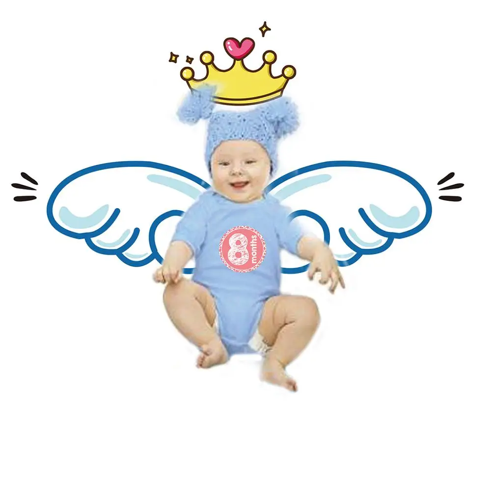 

1 Set Newborn Milestone Sticker Blanket Baby Girls Boys Photo Commemorative Photography Blankets Stickers Set