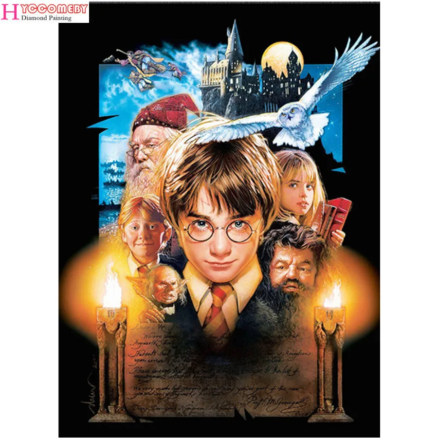 

Harry Potter Photo 5D Diy Diamond Painting Picture Mosaic Drill Resin Full Embroidery Needlework 3D Cross Stitch Kits Home Decor