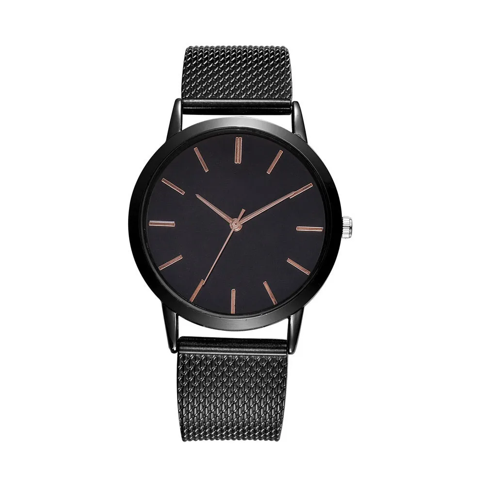Montre Femme, современная мода, черные кварцевые часы для женщин, сетка, сталь, relogio, высокое качество, наручные часы, женские часы, reloj mujer# A - Цвет: E