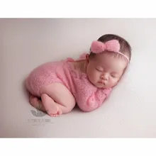 Вязаный кружевной комбинезон для новорожденных девочек; комбинезон с бабочкой и бантом; комбинезон для новорожденной девочки; Одежда для новорожденных; реквизит для фотосъемки