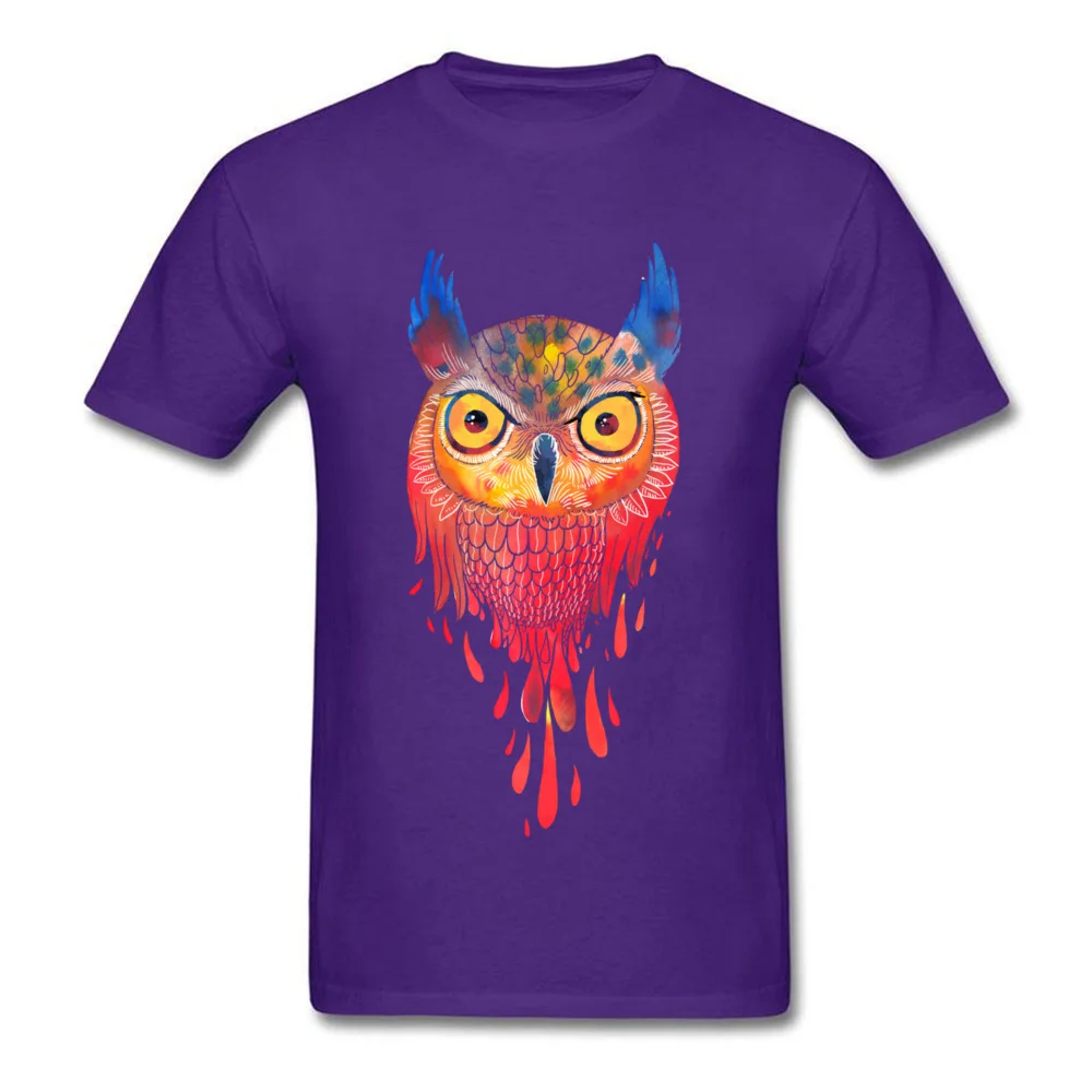 OWL watercolor_purple