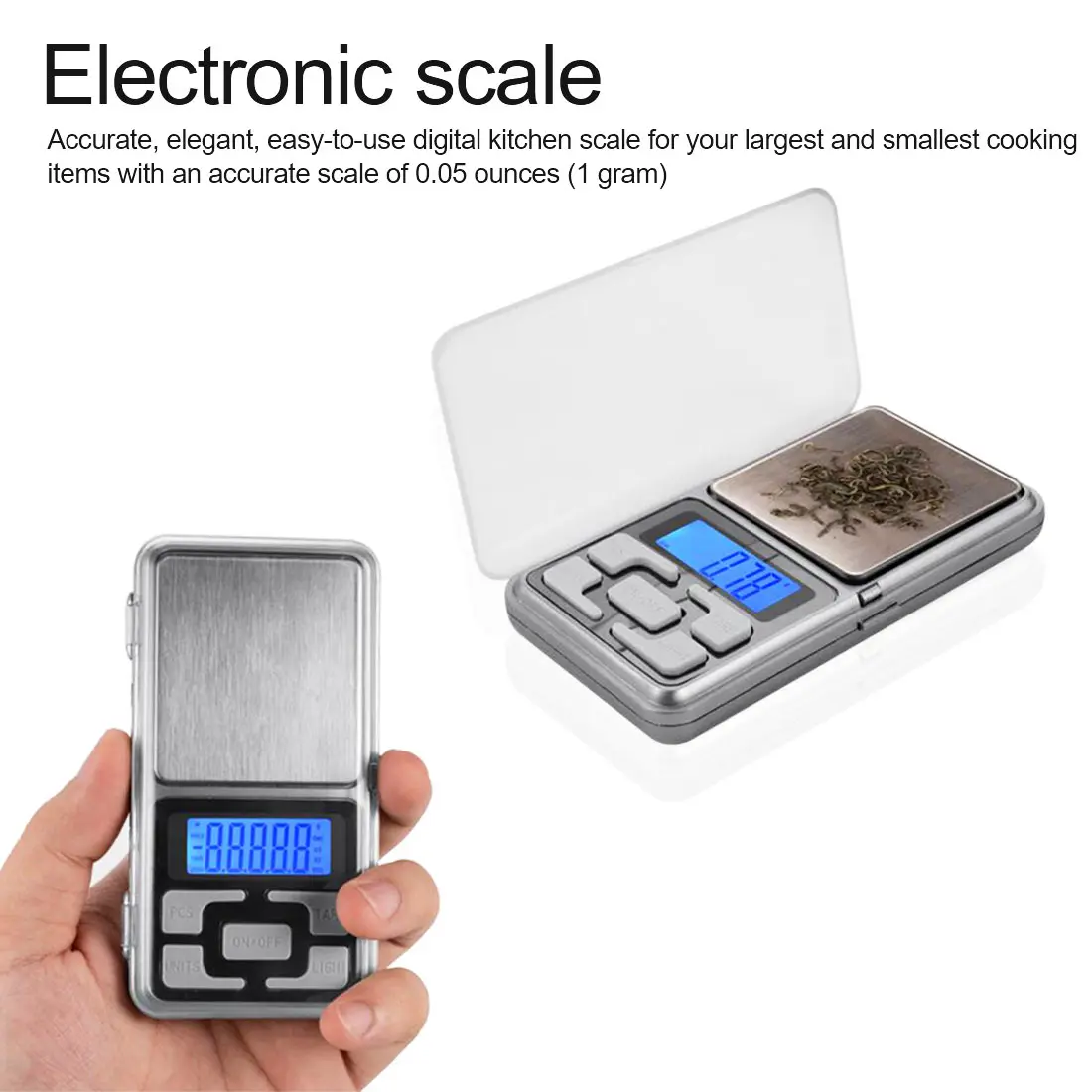 

High Quality 500g x 0.1g Mini Pocket Digital Scale for Gold Sterling Silver Jewelry Scales Balance Gram Electronic Scales