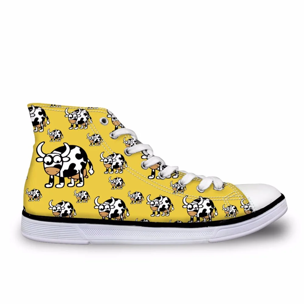 cow canvas shoes