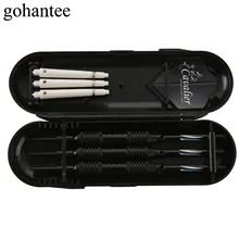 Gohantee 3 шт./кор. черный профессиональный 22 г стальные дротики высококачественный стальной наконечники иглы Дартс с красивым полетом для электронный дартс