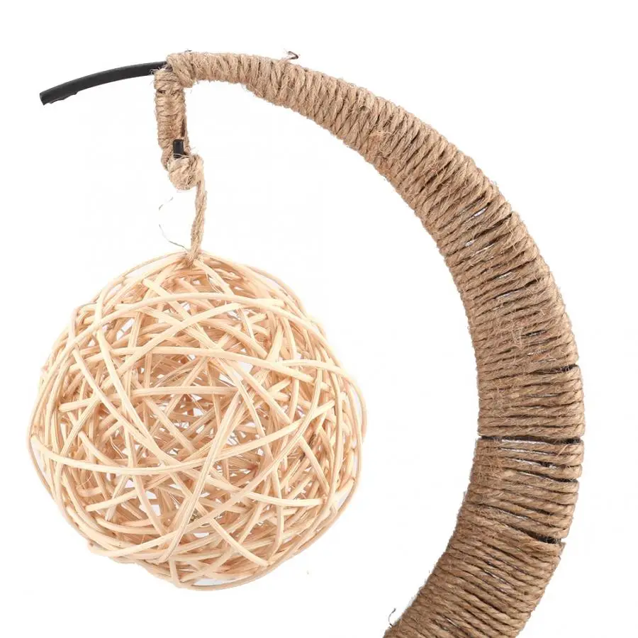 2M 20LEDS Sepaktakraw Moon Iron Art Decoration Night Light With LED Copper Wire Lamp Without Battery
