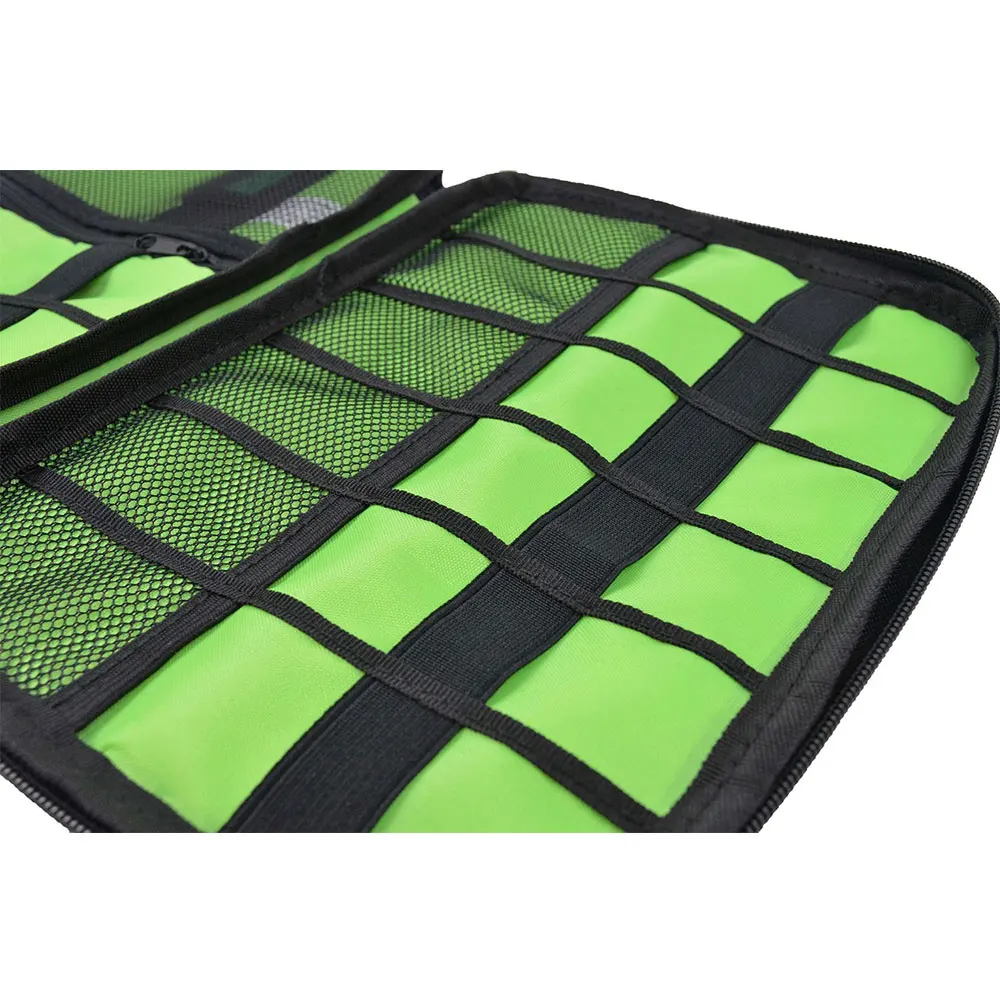Black Cable Organizer Electronics Accessories Travel Bag USB Drive Bag Healthcare Grooming Kit Winder Management Storage Case (7)