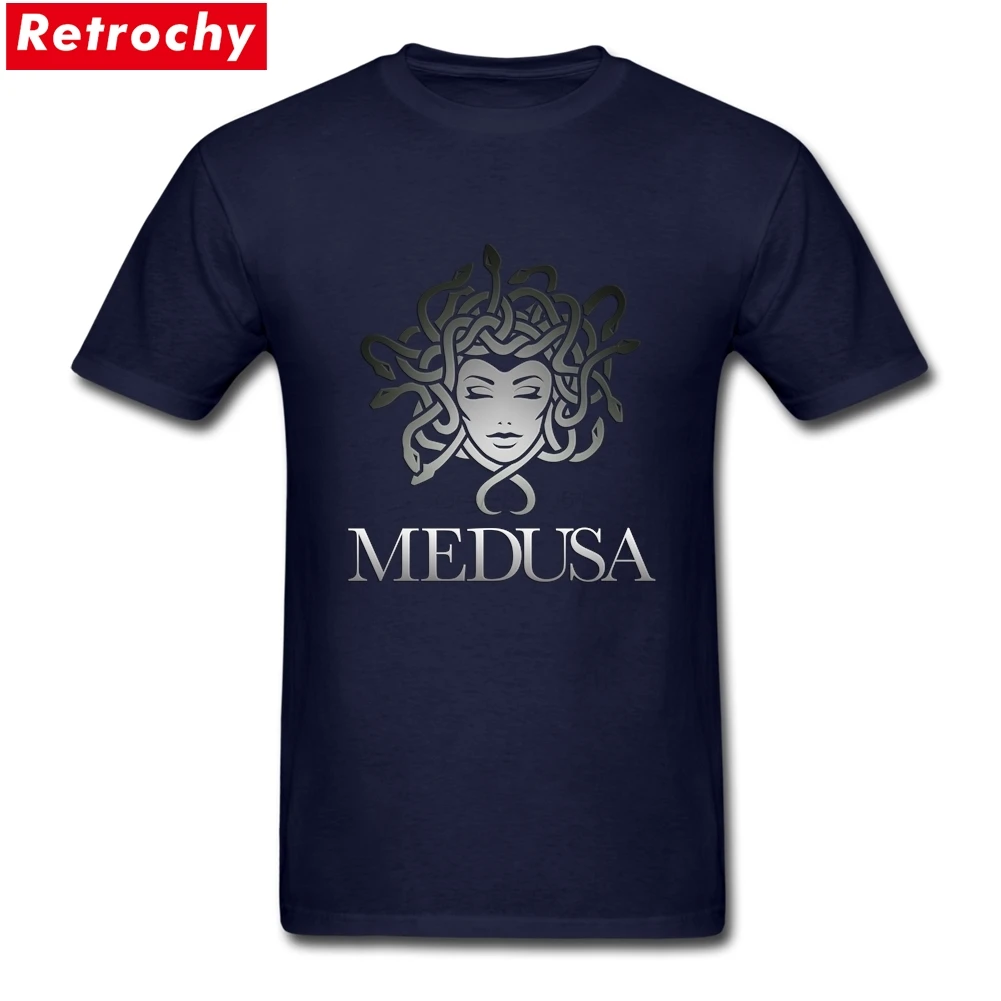Greek Medusa Head T Shirt Creative Customize Short Sleeved O Neck Print 100% Cotton Gorgon 