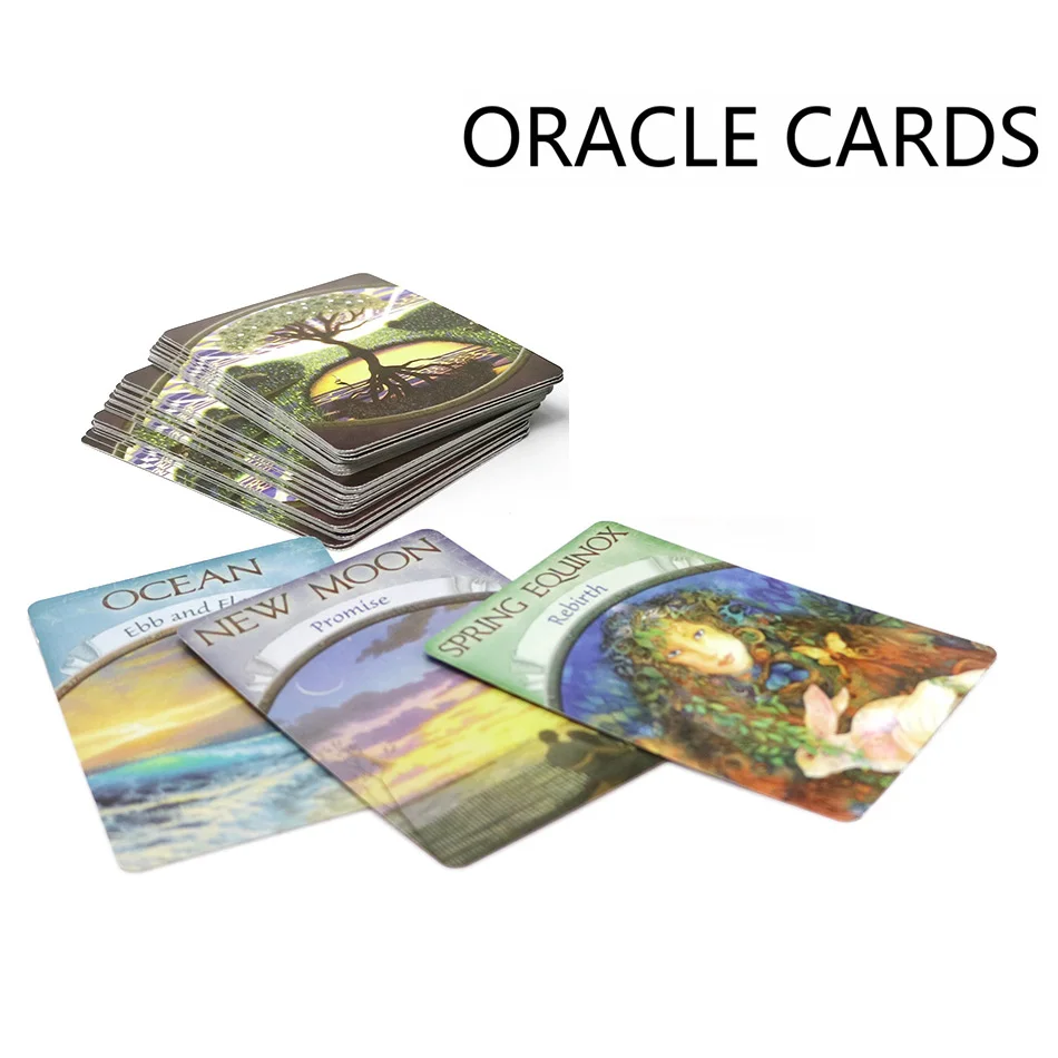4 стиля английская богиня oracle карты колода Таро руководство гадания судьба