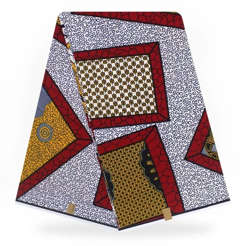 Настоящий воск Высокое качество Африканский надежный нидерландский воск в африканском стиле Анкара горячий воск настоящий Лидер продаж дизайн для женское платье 6yd - Цвет: as picture