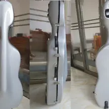Высокое Качество серебро стекловолокно футляр для виолончели/сыворотки, плечевые ремни 4/4