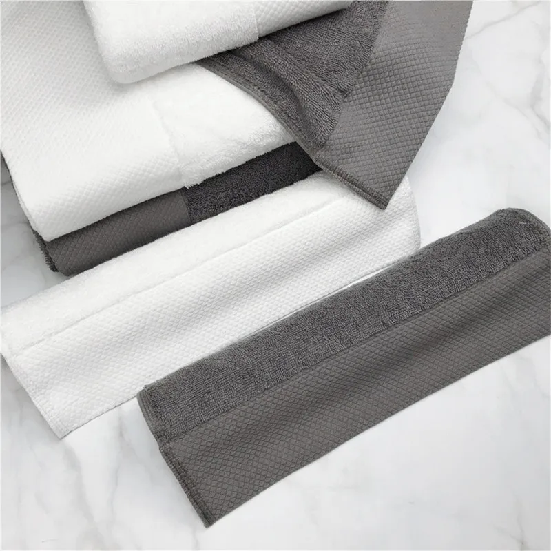 Пятизвездочное хлопковое абсорбирующее Большое банное полотенце для взрослых, хлопковое банное полотенце унисекс, элегантное белое 800 г 160*80 см