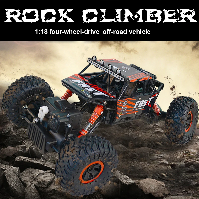 2.4G Rock Crawlers RC Car 4WD Rock Climber Waterproof Remote Control