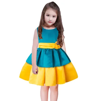 

2018 Girl Summer Princess Dress Roupas Infantis Menina Dress Elegant Vestido 2-13T Kids Flower Dresses Jurkjes Meisjes