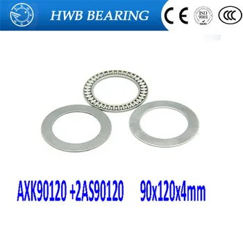

Free shipping 2pcs AXK series AXK90120 +2AS90120 thrust needle roller bearing 90x120x4mm bearing +whosale and retail