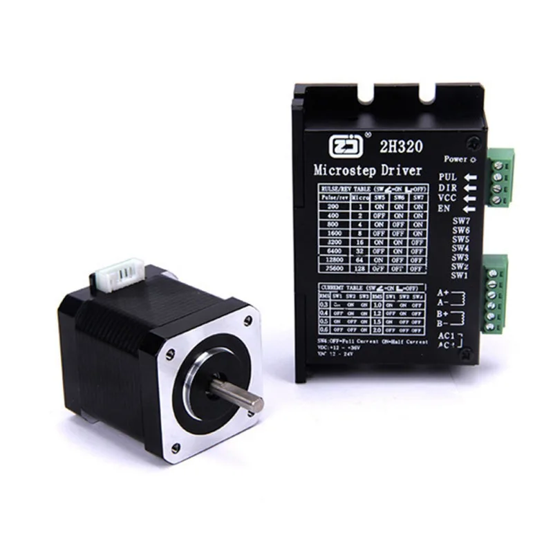 

4218HB3 + 2H320 Driver Stepper Motor Set Driver 128 Breakdown More Pulse Accuracy