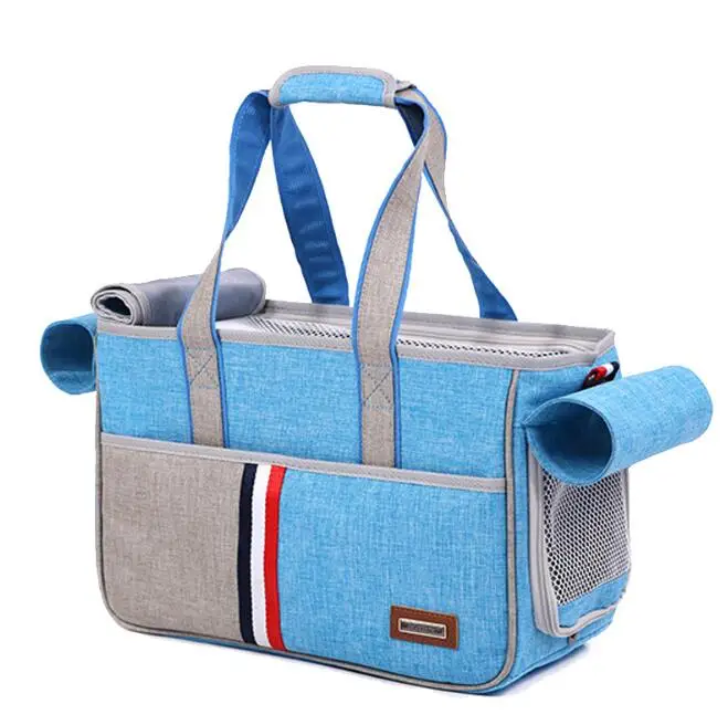 Холщовая Сумка для домашних питомцев Портативная сумка на плечо переноски кошек