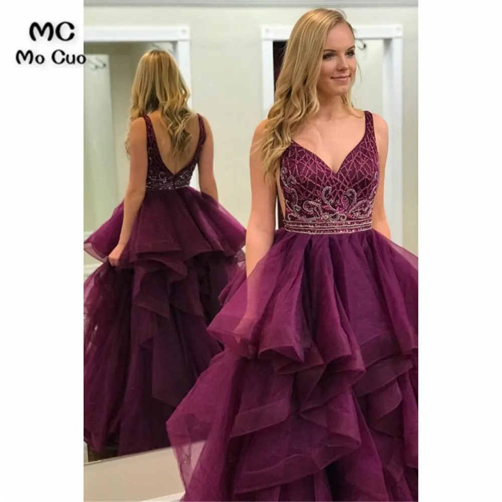 Burgundy Prom Dresses, Prom Dresses 2019, Prom Dresses Long 3