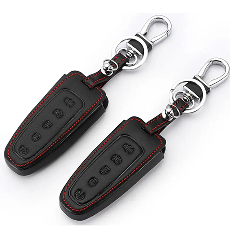 Кожаные чехлы для автомобильных ключей Fob Ford C Max/Edge/Escape/Explorer/Flex/Focus Lincoln MKS MKT MKX Smart