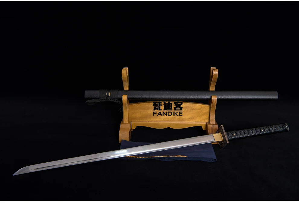 Japanese Ninja Sword Steel Sharp Blade Straight FULL TANG Sword Carbon steel Full Tang Samurai Katana