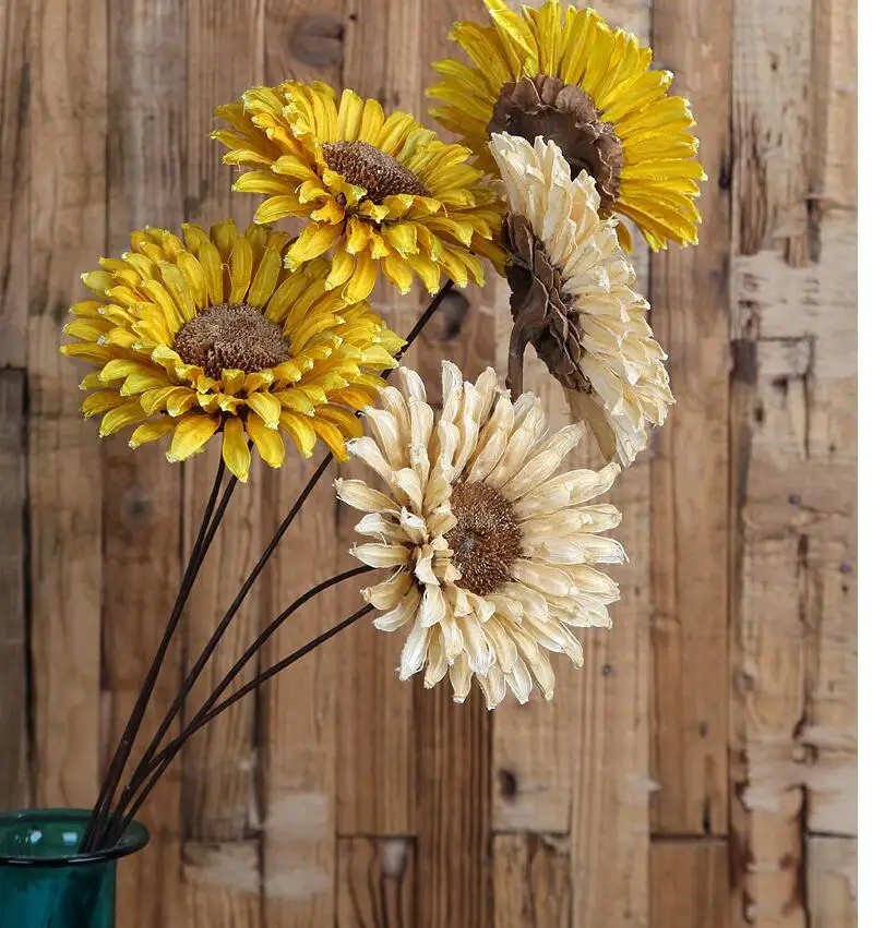 5pcs Sunflower dry flower bouquets dried flowers flowers sitting room