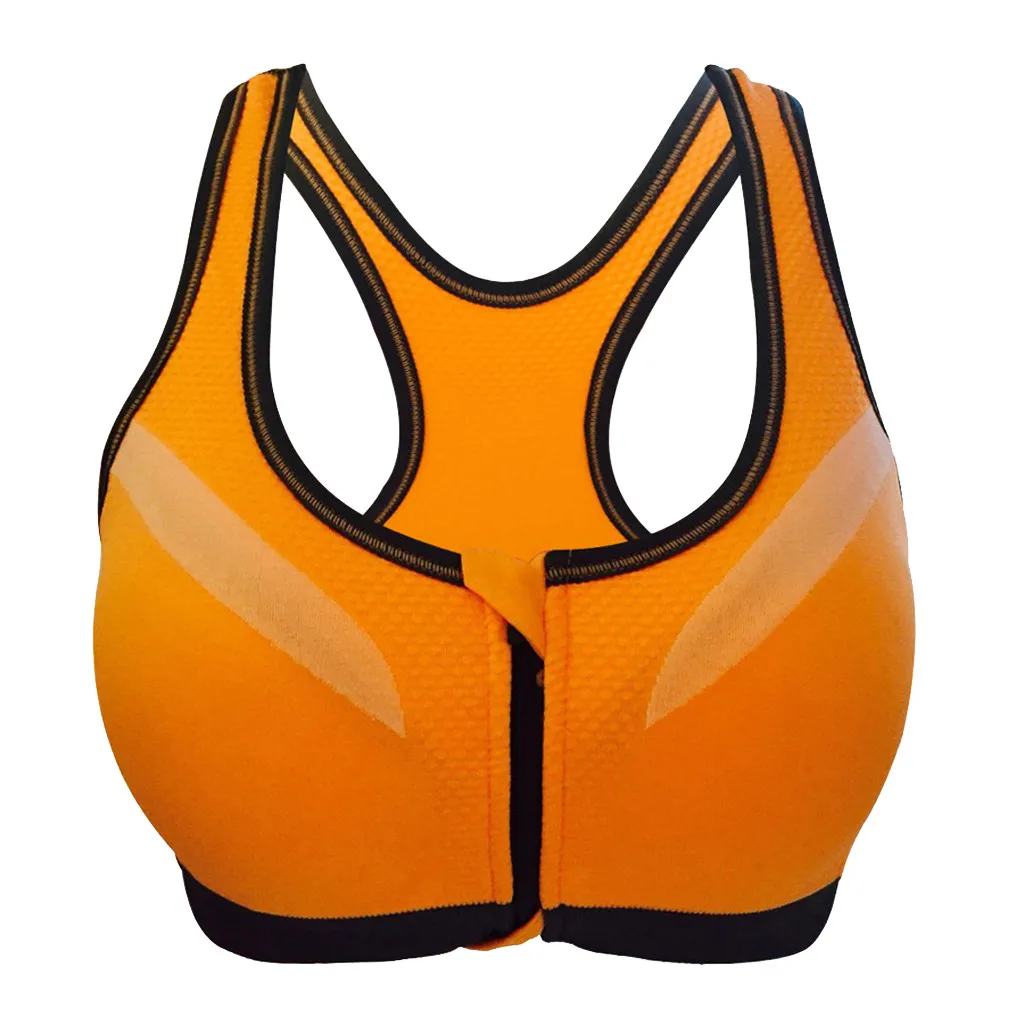 Perimedes Women Seamless Sports Bra large size sports bras Zippers Quakeproof Yoga Bras Gather together Underwear#Y35