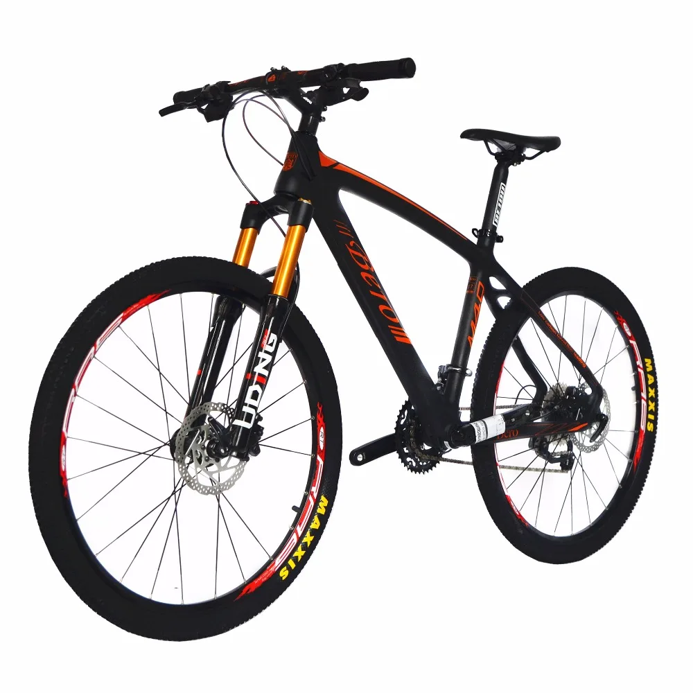 Excellent BEIOU Carbon 26-Inch Mountain Bike 30 Speed S H I M A N O M610 DEORE MTB T800 Fiber Ultralight 10.7kg Matte 3K Carbon Hubs CB024 5