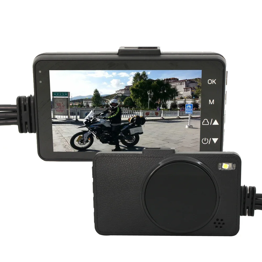 KARADAR DVR recorder for motorcycle with front and rear view recorder font b camera b font
